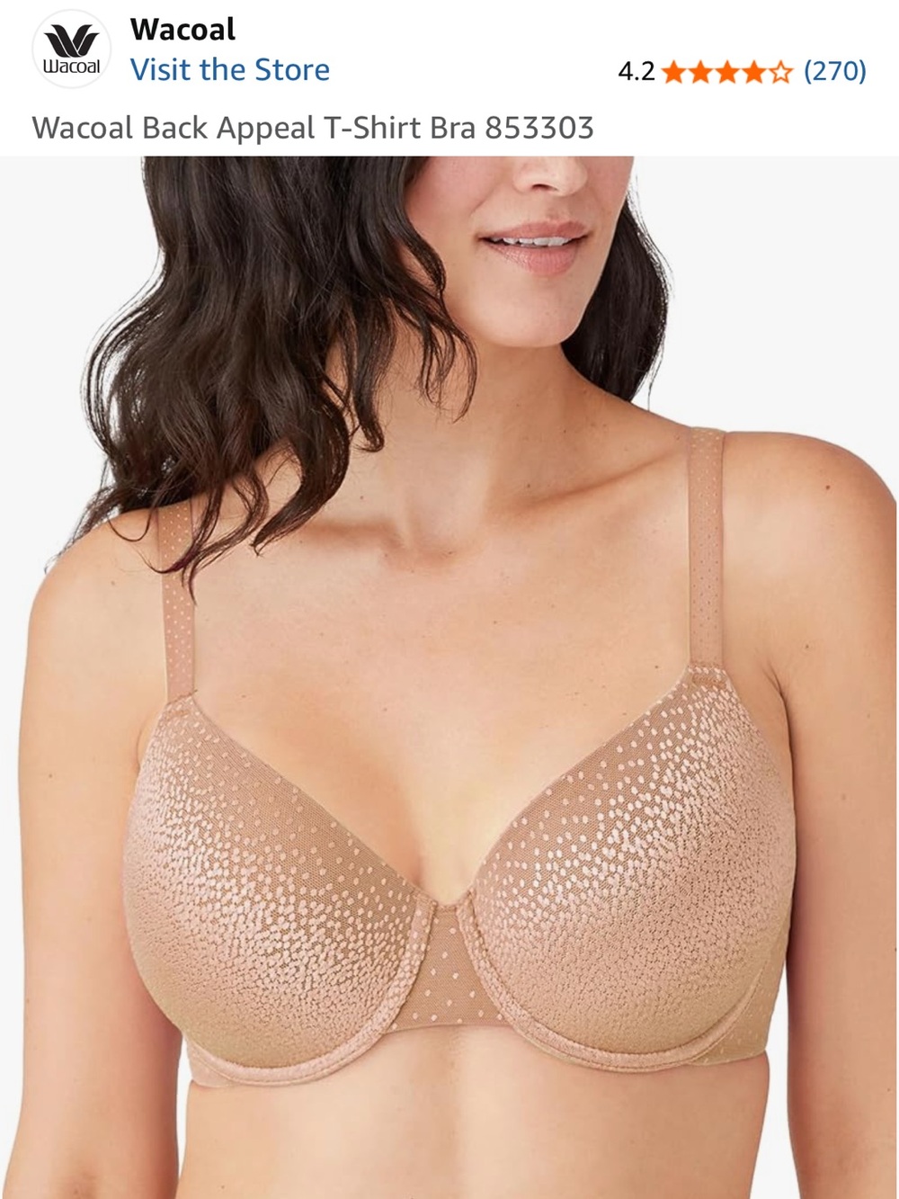 Wacoal Back Appeal T-Shirt Bra NWOT